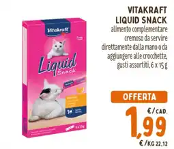 Spazio Conad Vitakraft liquid snack offerta