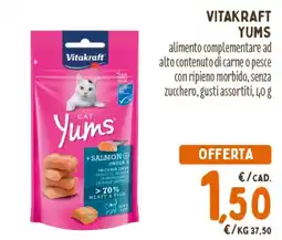 Spazio Conad Vitakraft yums offerta