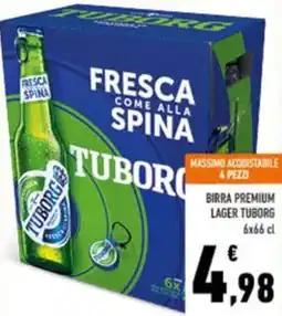 Conad Birra premium lager TUBORG offerta