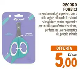 Spazio Conad Record forbici offerta