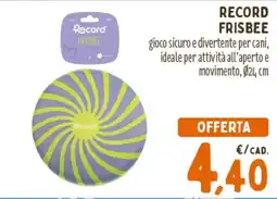 Spazio Conad Record frisbee offerta