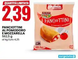Eurospin Tre mullini panciottini al pomodoro e mozzarella offerta