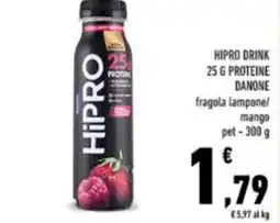 Conad Hipro drink 25 g proteine DANONE offerta