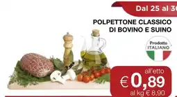 Coop POLPETTONE CLASSICO DI BOVINO E SUINO offerta