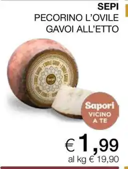Coop SEPI PECORINO L'OVILE GAVOI ALL’ETTO offerta