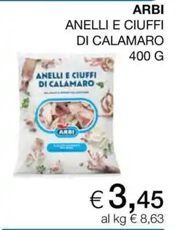Coop ARBI ANELLI E CIUFFI DI CALAMARO offerta