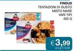 Coop FINDUS TENTAZIONI DI GUSTO MISTO MARE offerta