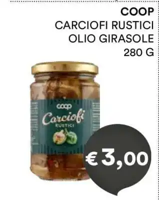 Coop COOP CARCIOFI RUSTICI OLIO GIRASOLE offerta