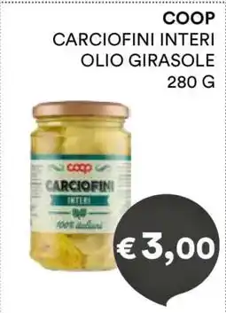 Coop COOP CARCIOFINI INTERI OLIO GIRASOLE offerta