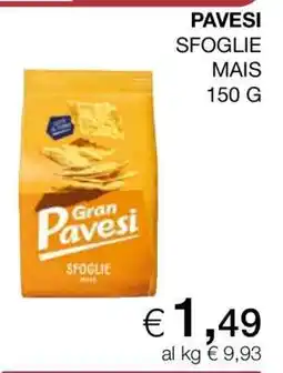 Coop PAVESI SFOGLIE MAIS 150 G offerta
