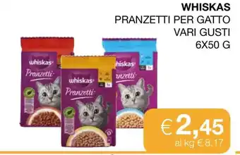 Coop WHISKAS PRANZETTI PER GATTO offerta