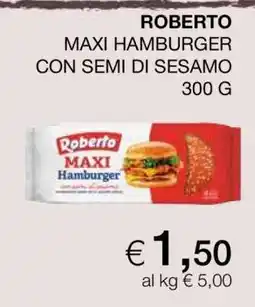 Coop ROBERTO MAXI HAMBURGER CON SEMI DI SESAMO 300 G offerta