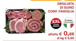 Coop GRIGLIATA DI SUINO CONF. FAMIGLIA offerta