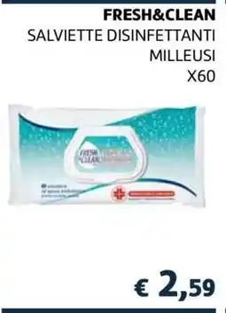 Coop FRESH&CLEAN SALVIETTE DISINFETTANTI MILLEUSI X60 offerta