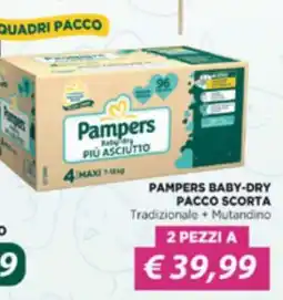 Acqua & Sapone Pampers Baby-Dry Pacco Scorta offerta