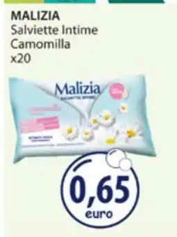 Acqua & Sapone MALIZIA Salviette Intime Camomilla x20 offerta