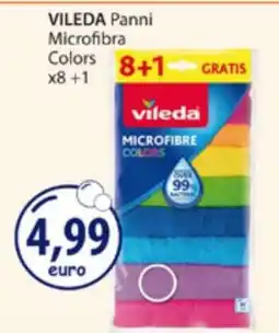 Acqua & Sapone VILEDA Panni Microfibra Colors x8 + 1 offerta