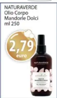 Acqua & Sapone NATURAVERDE Olio Corpo Mandorle Dolci ml 250 offerta