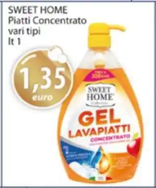 Acqua & Sapone SWEET HOME Gel Lavapiatti Concentrato offerta