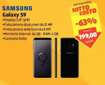 ALDI Samsung Galaxy S9 offerta