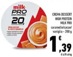 Conad Crema dessert high protein MILK PRO offerta