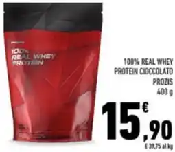 Conad 100% real whey protein cioccolato PROZIS offerta