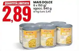 Eurospin Mais dolce offerta