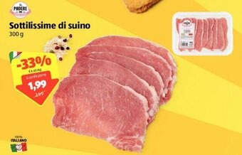 ALDI Il Podere Sottilissime di suino 300g offerta