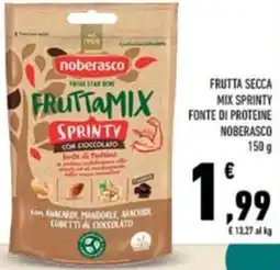 Conad Frutta secca mix sprinty fonte di proteine NOBERASCO offerta