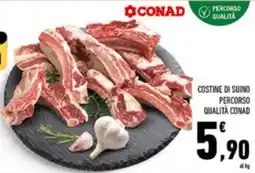 Conad Costine di suino percorso qualità CONAD offerta