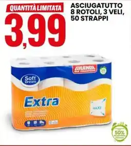 Eurospin Soff dream asciugatutto 8 rotoli offerta