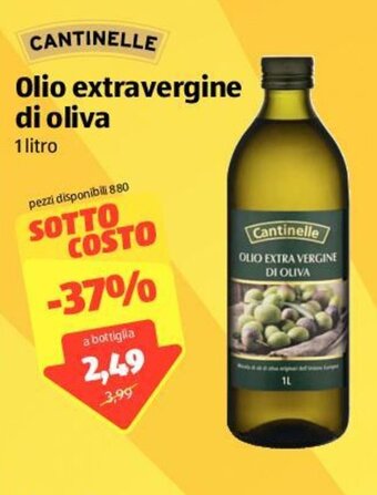 ALDI Cantinelle Olio extravergine di oliva 1 litro offerta