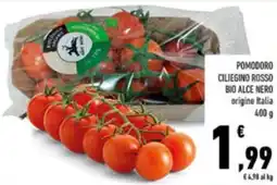 Conad Pomodoro ciliegino rosso bio ALCE NERO offerta