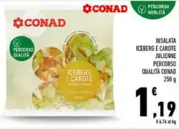 Conad Insalata iceberg e carote julienne percorso qualità CONAD offerta