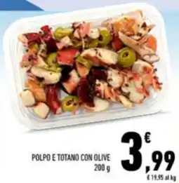 Conad Polpo e totano con olive offerta