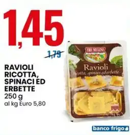 Eurospin Ravioli ricotta, spinaci ed erbette offerta