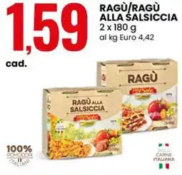 Eurospin Ragù/ragù alla salsiccia offerta