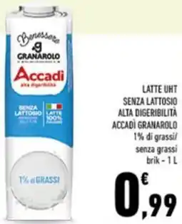 Conad Latte uht senza lattosio alta digeribilita accadì GRANAROLO offerta