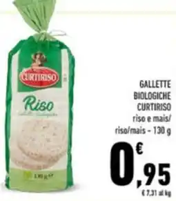 Conad Gallette biologiche CURTIRISO offerta