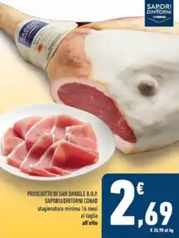 Conad Prosciutto di san daniele d.o.p. SAPORI&DINTORNI CONAD offerta