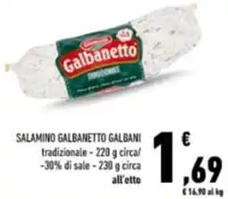 Conad Salamino galbanetto GALBANI offerta