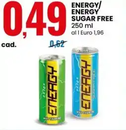Eurospin Energy/ energy sugar free offerta