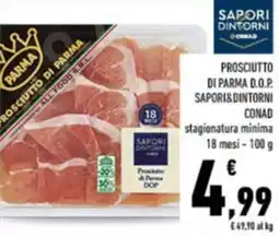 Conad Prosciutto di parma d.o.p. SAPORI&DINTORNI CONAD offerta