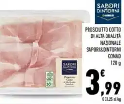 Conad Prosciutto cotto di alta qualità nazionale SAPORI&DINTORNI CONAD offerta