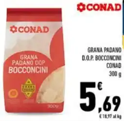 Conad Grana padano d.o.p. bocconcini CONAD offerta