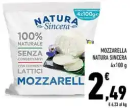 Conad Mozzarella NATURA SINCERA offerta