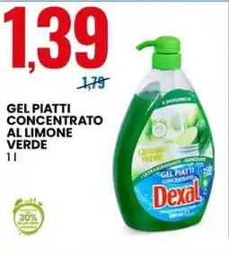 Eurospin Dexal gel piatti concentrato al limone verde offerta