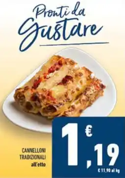 Conad Cannelloni tradizionali offerta