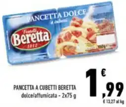 Conad Pancetta a cubetti BERETTA offerta