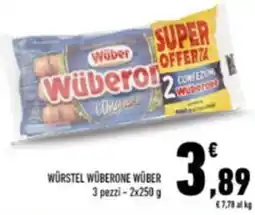 Conad Würstel wüberone WÜBER offerta
